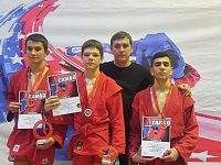 Самбисты завоевали 3 золотые и 1 серебряную медали